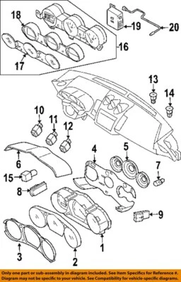 Used Speedometer Gauge fits: 2008 Nissan 350z cluster MPH Conv AT w/o Brembo man - Изображение 1 из 4