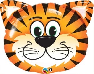 Tickled TIGER Face  Zoo Circus Wild Animals Safari Shower  Birthday Party Balloo - Picture 1 of 1