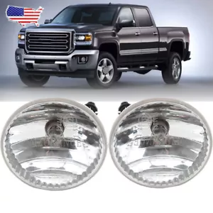 For GMC Sierra 2500HD 3500HD 2015-2018 2019 Pair Bumper Fog Lamps Driving Lights - Foto 1 di 24