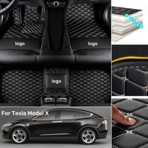 For Tesla Model X 2015-2024 Car Floor Mats All Weather Carpets Waterproof Custom - Picture 1 of 31