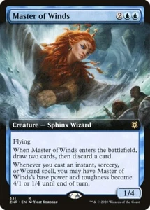 Master of Winds - FOIL Extended Art (Light Play LP) MTG Magic - Zendikar Rising - Picture 1 of 1