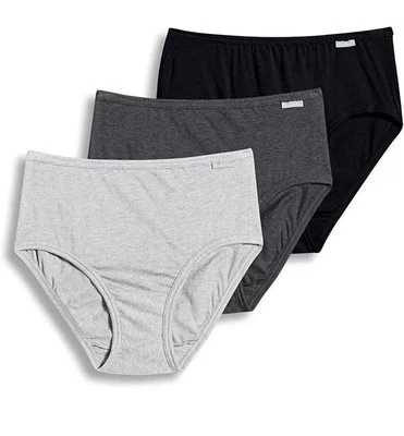 Paquete de 3 hipster de algodón de ajuste clásico de Jockey Elance para mujer talla 6 L112208 Foto 1 de 2