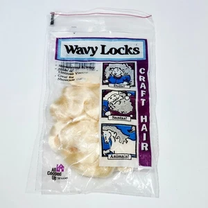 Wavy Blond Locks Craft Viscose Doll Hair 1995 Tuttle Blonde - Picture 1 of 6