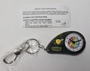 Fantasma Vintage Tigger Alarm Clock Light Keychain Keyring NOS - Picture 1 of 4