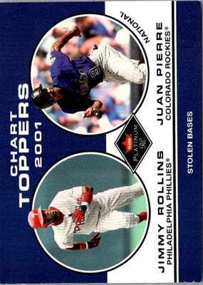 2001 Fleer Platinum Jimmy Rollins/Juan Pierre Baseball Card - Image 1 of 2