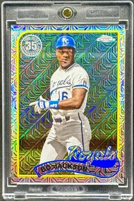 Bo Jackson  RARE MOJO REFRACTOR INVESTMENT CARD SSP KANSAS CITY ROYALS MINT - Image 1 of 2