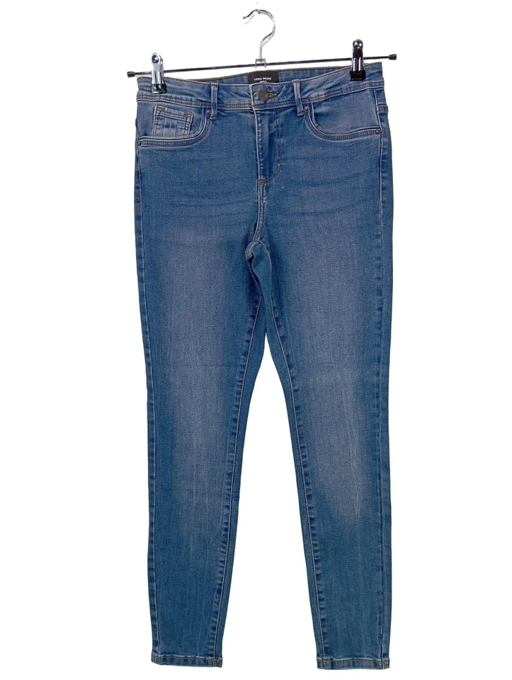 VERO MODA Vaquero de talle alto Mujeres Vaquero Talla EU 38 azul look casual - Imagen 1 de 4