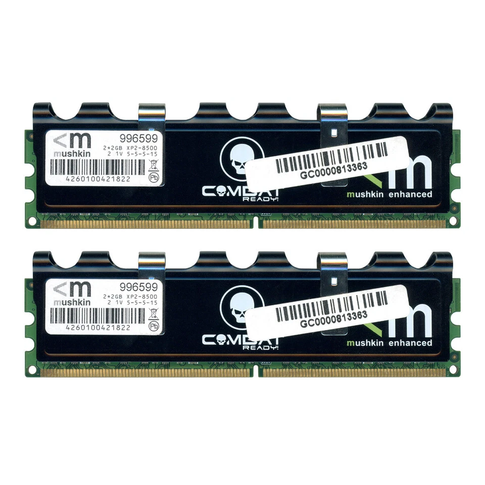 RAM Module Mushkin 996599 Combat Ready 4GB (2x2GB) DDR2 1066MHz Non-Ecc - Image 1 of 1