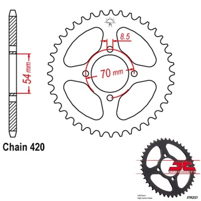 Piñones JT 2009 Aprilia SXV 450 JTR706,48 Foto 1 de 2