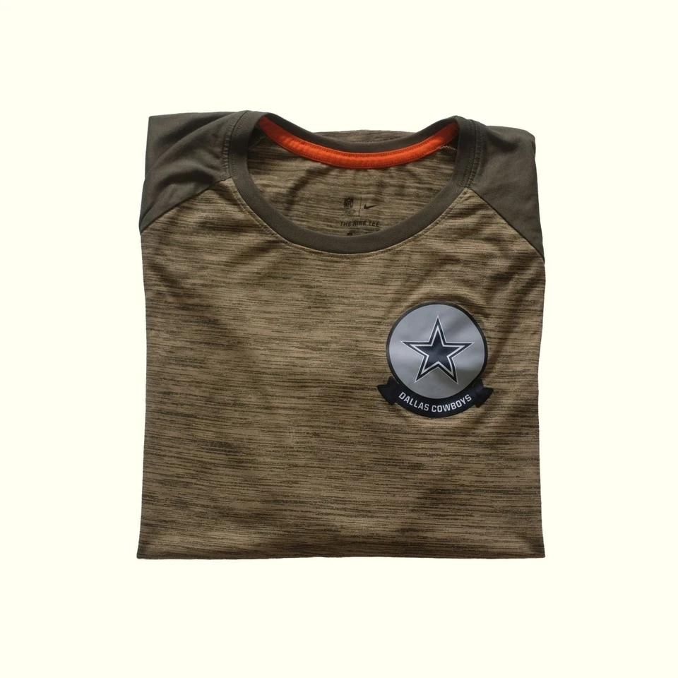 NIKE NFL DALLAS COWBOYS FOOTBALL MILITARY VETERANS ACTIVE CAMO T SHIRT WMNs 2XL - Image 1 of 4