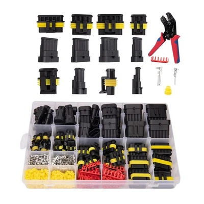 Anti-Oxidation Car Automotive Dustproof Electrical Wire Connectors Plug Kit Set - Image 1 of 4