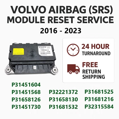 Módulo Volvo S90 V90 XC90 XC60 SRS 2016-2023 servicio de reparación restablecimiento accidente transparente Foto 1 de 4