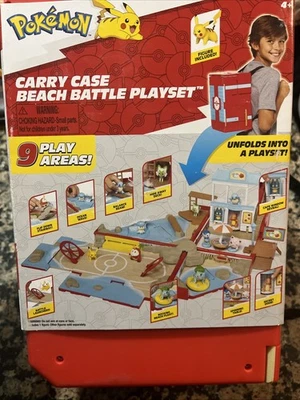 Pokemon Estuche de Transporte Playa Batalla Juego Nuevo  Foto 1 de 3