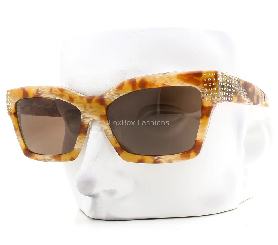 Alain Mikli Arlette Sunglasses A05052B 005/73 Yellow Horn Tortoise No Case - Image 1 of 4