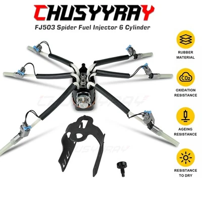 FJ503 Spider Fuel Injector 6 Cylinder For 1996-1998 Chevrolet C1500 4.3L V6 - Image 1 of 4