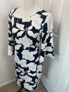 Karl Lagerfeld 10 Dress Floral Midi Classic Old Money - Picture 1 of 12