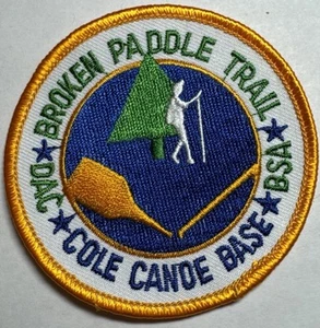 BSA Broken Paddle Camp Cole Canoe Base DAC Michigan 1 Historic Trail Patch - Picture 1 of 1