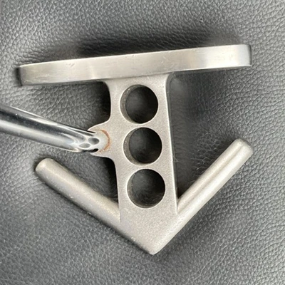 Mallet Putter 4" face arrow shaped Scotty like design unbranded Lamkin grip 34.5 - Image 1 of 4