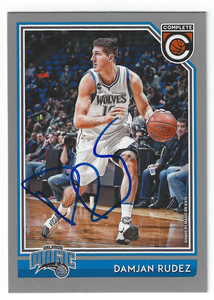 DAMJAN RUDEZ ORLANDO MAGIC SIGNED CARD INDIANA PACERS MINNESOTA TIMBERWOLVES - Image 1 of 1