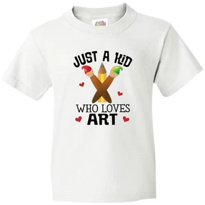 Inktastic Artist Kid Who Loves Art Youth T-Shirt Drawing Painting Future Childs - Picture 1 of 8