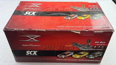 SCX Digital 1:32 Scale Digital Pit Box 10100 Used comes with 3 cars UNTESTED - Image 1 of 4