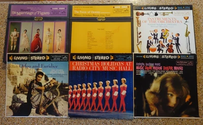 6 ALBUM Lot, LP VINYL - RCA LIVING STEREO - VERDI FIEDLER MOZART GLUCK CHRISTMAS - Image 1 of 4