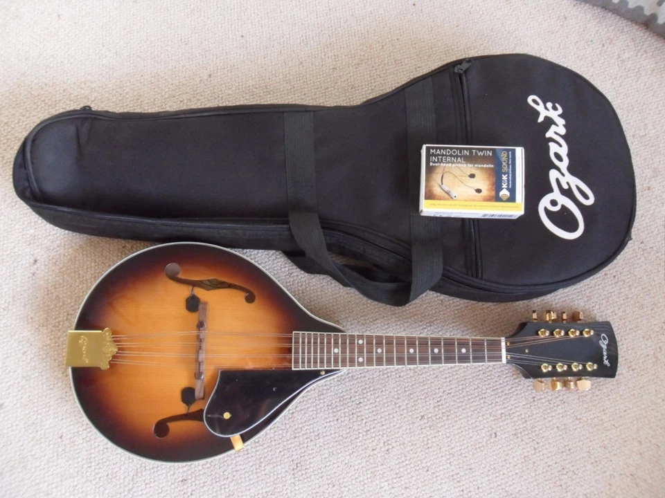 Ozark mandolin 2073 solid woods K&K pickups + gig bag - Image 1 of 4