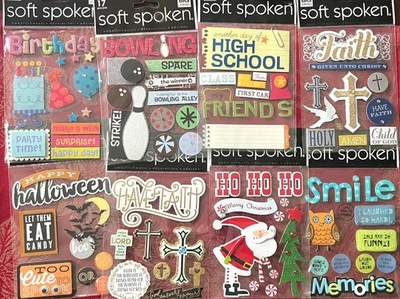 ME & MY BIG IDEAS SOFT SPOKEN YOU CHOOSE UPDATED 9/21 MANY THEMES 3D STICKERS BY SOFT SPOKEN - FREE SHIPPING