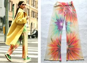 CANESSA Italien 100 % Kaschmir Reise Goop Favorit Jupiter Dschungel Hose neu ohne Etikett $ 1.010 S - Bild 1 von 14