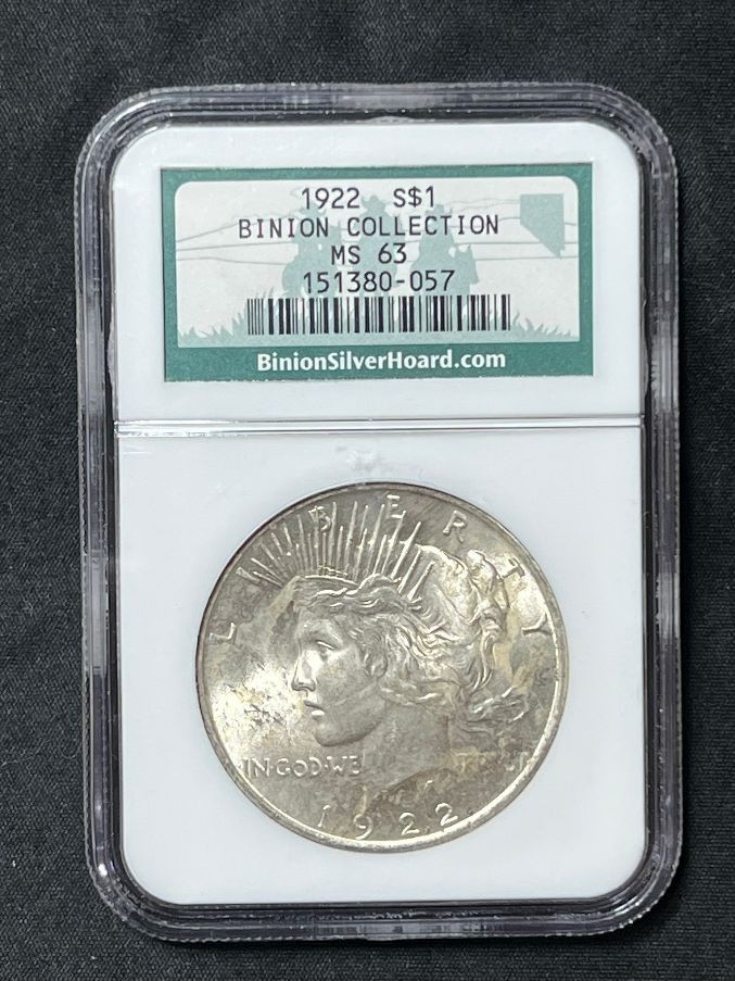 NGC MS63 アメリカ 1922 ピースダラー MS63 1922 Peace Silver Dollar 100th Anniversary NGC *3139 | eBay