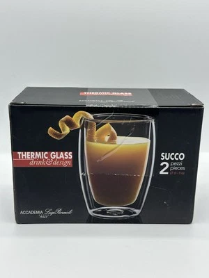 NUEVA Taza Luigi Bormioli Vidrio Térmico Bebida 270 ml (2 Piezas) Foto 1 de 4