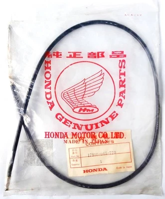 Honda CD50 K1 CD70 K1 CD70B SS50Z K2/B2 Throttle Cable Nos 17910-065-770 - Image 1 of 3