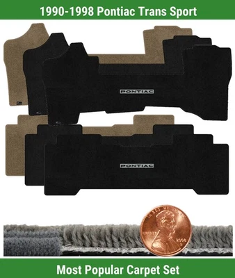 Conjunto de tapete personalizado Ultimat para Pontiac Trans Sport 90-98 com logotipo (2 peças) #X99 - Imagem 1 de 4