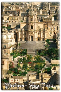 Aimant Aimant Aimant Sicile Modica Cathédrale Saint Giorgio Baroque Panorama - Picture 1 of 1