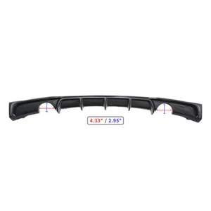 For 2012-17 2018 BMW F30 F31 M Sport Bumper Rear Diffuser Lip Carbon Fiber Style - Picture 1 of 5