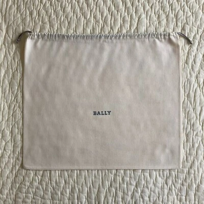 Bally~Dust Bag~Medium Large~14 in x 16.5 in~Cotton~Rope Drawsting~Logo - Imagem 1 de 4