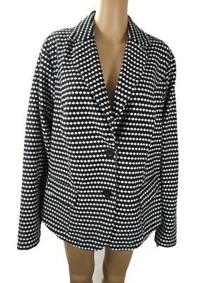 Jaqueta Torrid 100800110 Feminina Plus Size 2 Preta Branca Manga Longa Bolsos Novo com etiquetas - Imagem 1 de 4