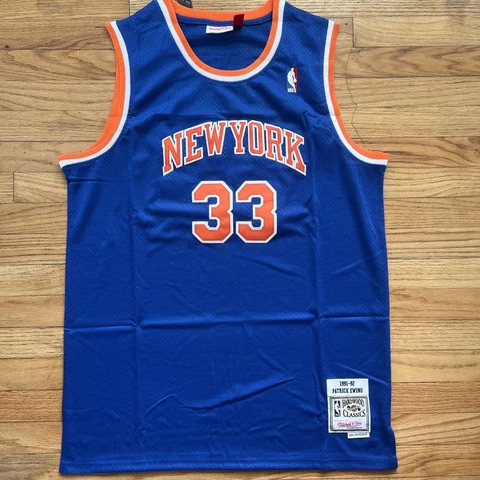 Patrick Ewing New York Knicks Hardwood Classic Jersey Size Large Cover