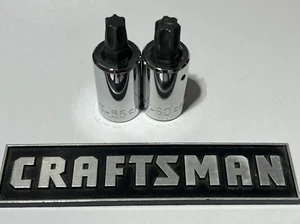 NEW CRAFTSMAN TOOLS 1/2 Drive Torx Bit Driver Sockets 55,60 - Foto 1 di 3