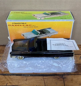 Vintage 1963 Chrome Cadillac Convertible Model CAD-1 AM Radio With Box - Picture 1 of 12