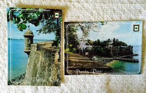 2 Postkarten - San Juan, Puerto Rico Wachkasten Stadtmauern Tor - Bild 1 von 2
