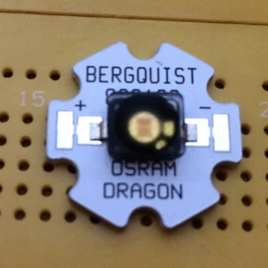 OSRAM Diamond Dragon 617nm Red-Orange 5W LED Emitter & Star Mounted 140° - Picture 1 of 3