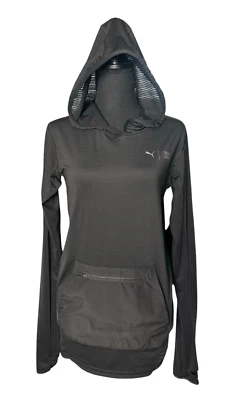 Sudadera con capucha ligera para mujer PUMA Performance First Mile - negra, talla XS Foto 1 de 4