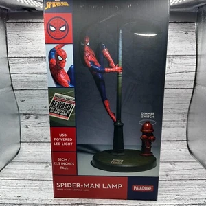Spider-Man Lamp 12.5in LED With Dimmer Switch Marvel USB Powered - Picture 1 of 6
