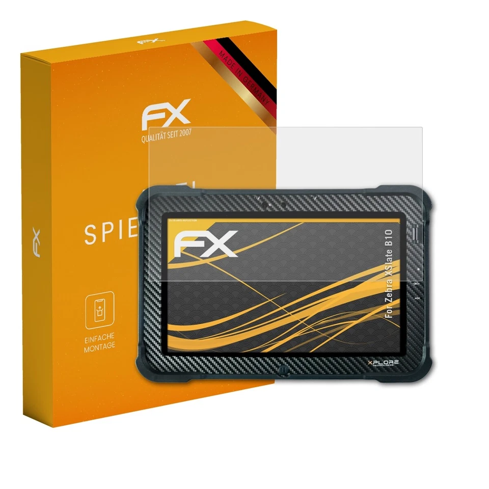atFoliX 2x Displayfolie für Zebra XSlate B10 Schutzfolie matt&stoßfest Folie - Bild 1 von 4