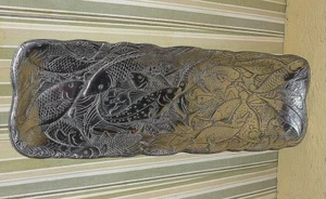 Polished METAL TRAY with 27+ fish KOI FLOUNDER TROUT SAILFISH SEAHORSE & others - Picture 1 of 6