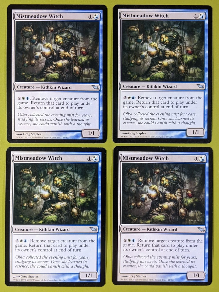 Mistmeadow Witch x4 Shadowmoor  4x Playset Magic the Gathering MTG - Image 1 of 1