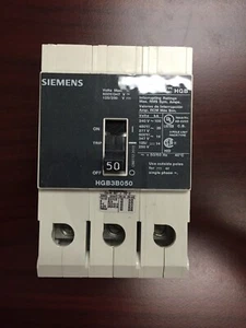 Interruptor atornillado ITE/Siemens HGB3B050B HGB3B050 3 polos 50 amperios 480 v totalmente nuevo - Imagen 1 de 6