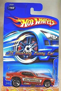 2005 Hot Wheels Mainline/Collector #182 '71 MUSTANG FUNNY CAR Burnt Orange w/5Sp - Picture 1 of 5