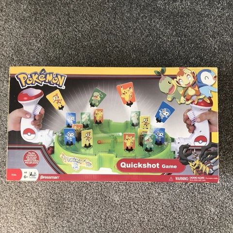 Pressman Pokemon Quick Shot Shooting Game 2 Player 2009 Rare Cover